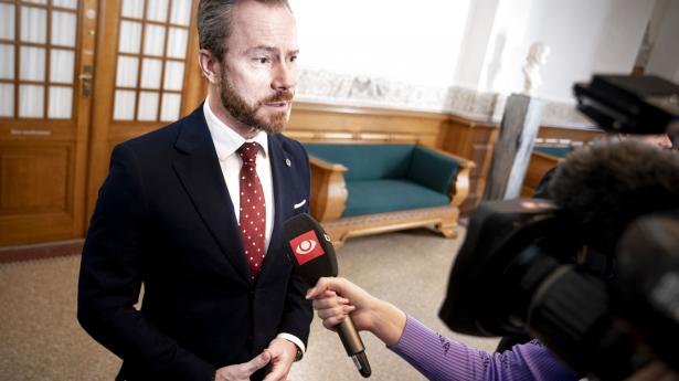 V-formand Jakob Ellemann-Jensen ved Folketingets åbning tirsdag. Foto: Liselotte Sabroe/Ritzau Scanpix