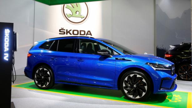 Skoda Enyaq iV er den elbilmodel, der blev solgt flest af i 2022. Hele 2431 modeller er røget hjem i danskernes garager. Arkivfoto: Arnd Wiegmann/Reuters/Ritzau Scanpix
