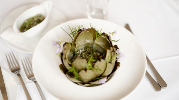 Forretten i den veganske frokostmenu. Foto: Anne-Dorthe Søgaard Jensen