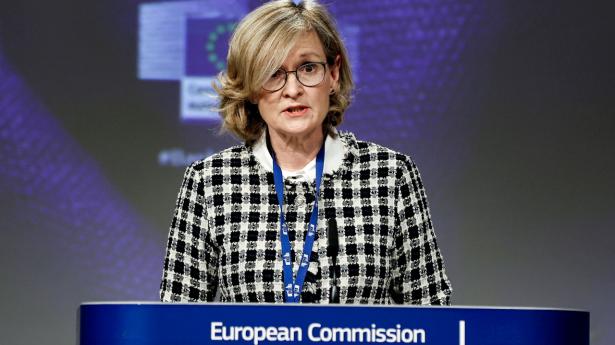 Europa-Kommissionens finanskommisær Mairead McGuiness mener, at noget af det mest bekymrende ved Europas banker i dag er, at de ikke tjener penge nok. Arkivfoto: Pool/Reuters/Ritzau Scanpix