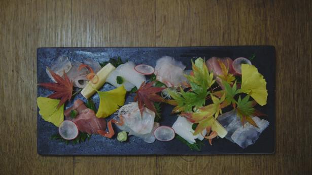 Sashimi-serveringen var i al sin enkelhed den mest imponerende. Foto: Jonas Pryner Andersen