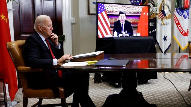 Den seneste udvikling i spændingerne mellem Kina og USA i relation til Taiwan varsler også ilde, for Kina kan lade sig inspirere af Rusland. Arkivfoto: Jonathan Ernst/Reuters/Ritzau Scanpix