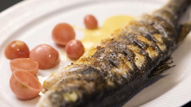 Grillet fisk.