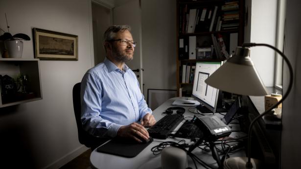 Las Olsen, cheføkonom i Danske Bank, er overrasket over, at jobvæksten i Danmark fortsætter i et højt tempo. Arkivfoto: Simon Fals