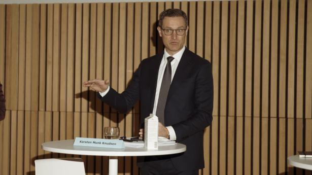 Karsten Munk Knudsen, koncernfinansdirektør i Novo Nordisk, peger på usikkerhed i forventningerne for 2022. Arkivfoto: Anne-Dorthe Søgaard Jensen