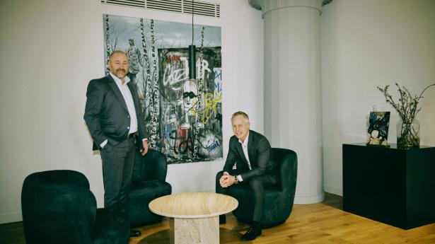 Brian Kudsk (t.h) og Jan Severin Sølbæk (t.v.) drømmer om, at Artha bliver den største kapitalforvaltningsvirksomhed i Skandinavien. Arkivfoto: Jonas Pryner Andersen