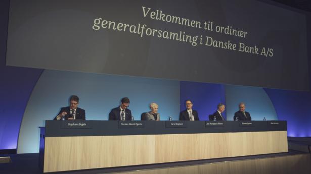 Danske Bank afholder i dag generalforsamling. Her generalforsamlingen fra 2022. Arkivfoto: Anne-Dorthe Søgaard Jensen