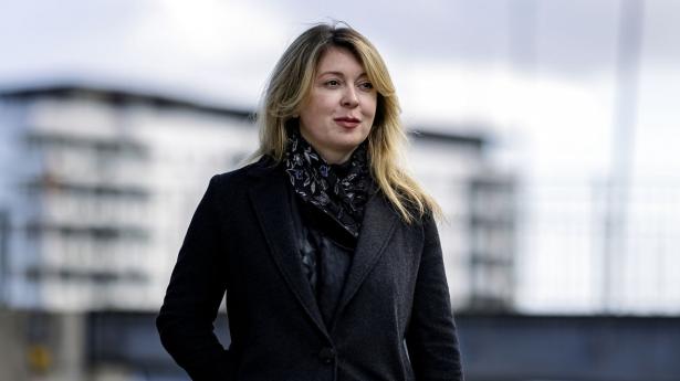 Hun kom til Danmark som flygtning fra Ukraine, selvom Danmark ikke var den planlagte destination. Nu er advokaten Marina Veligura startet som rådgiver hos Novo Nordisk Fonden. Foto: Simon Fals