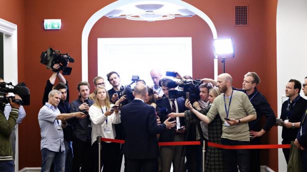 Søren Pape Poulsen (K) måtte torsdag begrunde det  overraskende nej til at ophæve Claus Hjorts immunitet. Foto: Philip Davali/Ritzau Scanpix