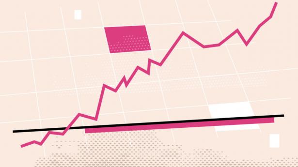 Bankernes renteindtægter er steget kraftigt over det seneste år, efter at centralbankerne har forsøgt at komme inflationen til livs. Illustration: Michaël Dorbec