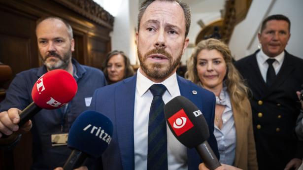 Venstres formand, Jakob Ellemann-Jensen, freder Arne-pensionen, som finassektoren er stærkt utilfreds over at være med til at finansiere. Arkivfoto: Martin Sylvest/Ritzau Scanpix