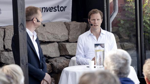 Carsten Egeriis, topchef for Danske Bank og formand for Finans Danmark, blev interviewet af Berlingske på Folkemødet på Bornholm. Foto: Walther Bølge