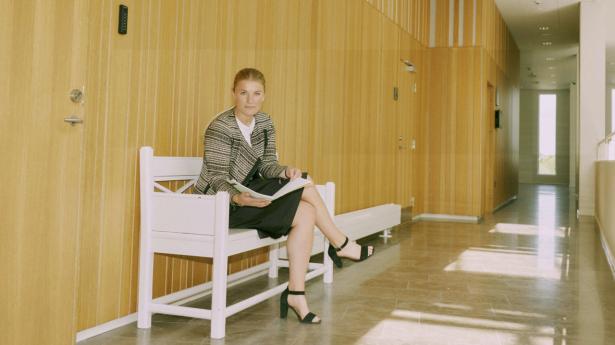 Josefine Minor Christensen bruger en stor del af sin tid i retslokalerne, som her i Roskilde, og det er en af grundene til, at hun som jurist er søgt mod den offentlige anklagemyndighed. Foto: Jonas Pryner Andersen