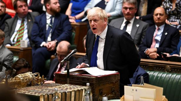 Boris Johnson afviste tidligere onsdag under en spørgetime i det britiske Underhus, at han vil gå af som premierminister. Foto: Jessica Taylor/Reuters/Ritzau Scanpix