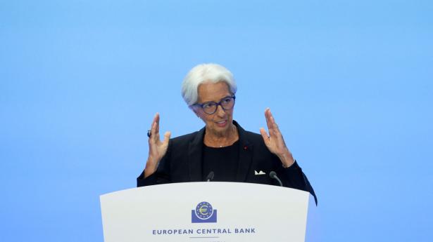 ECB-chefen Christine Lagarde opgiver at fortælle markedet, om planer for kommende renteændringer. Foto: Wolfgang Rattay/ Reuters/Ritzau Scanpix