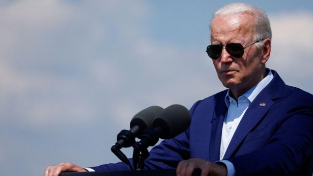 Joe Biden vil ifølge meddelelsen fortsat passe sine opgaver på fuld tid. Foto: Jonathan Ernst/Reuters/Ritzau Scanpix