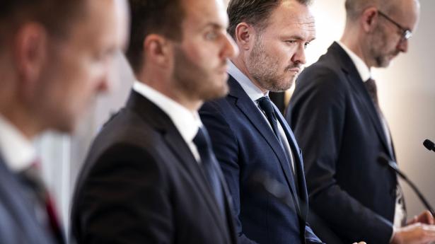Klima- og energiminister Dan Jørgensen (S) informerede torsdag om forsyningssikkerheden til vinter. Foto: Liselotte Sabroe/Ritzau Scanpix