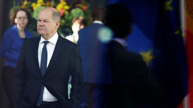 Den tyske kansler Olaf Scholz kæmper i øjeblikket for at afbøde konsekvenserne af den tårnhøje inflation i Tyskland. Foto: Christian Mang/Reuters/Ritzau Scanpix
