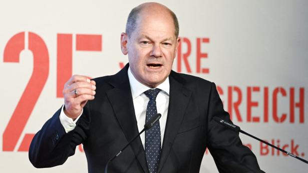 Den tyske kansler Olaf Scholz kæmper i øjeblikket for at afbøde konsekvenserne af den tårnhøje inflation i Tyskland.    Arkivfoto: Fabian Bimmer/Reuters/Ritzau Scanpix