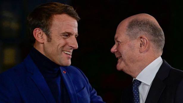Frankrigs præsident Emmanuel Macron støtter et prisloft på gas, mens den tyske kansler Olaf Scholz er skeptisk. Arkivfoto: John Macdougall/AFP/
Ritzau Scanpix