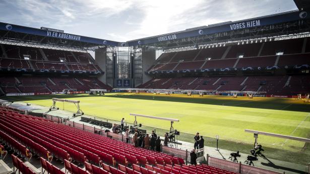 En meddelelse om en ny strategi for F.C. København og stadiondriften frem til 2027 satte gang i handlen med Parken-aktier torsdag. Arkivfoto: Mads Claus Rasmussen/Ritzau Scanpix
