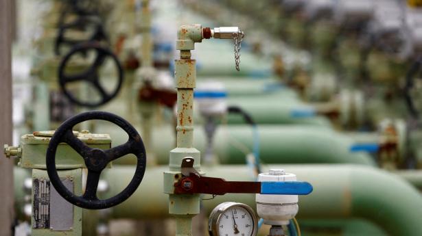 Gaslagrene er over 90 pct. fyldte i EU, men der er lang vej til målet om at spare 15 pct. på forbruget, viser nye tal. Her ses et fransk gaslager vest for Paris. Arkivfoto: Christian Hartmann/Reuters/Ritzau Scanpix