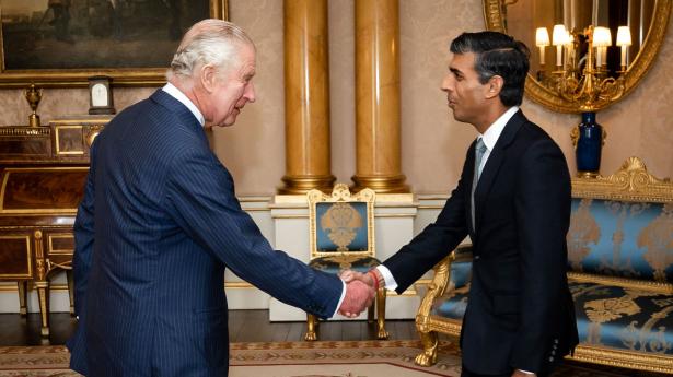 Det er første gang, kong Charles indsætter en ny regeringschef i Storbritannien. Foto: Aaron Chown/AFP/Ritzau Scanpix