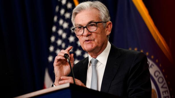 Jerome Powell og Federal Reserve hævede som ventet renten 75 basispoint onsdag. På det efterfølgende pressemøde gjorde han det klart, at man har lang vej endnu for at få inflationen bragt ned. Foto: Elizabeth Frantz/Reuters/Ritzau Scanpix