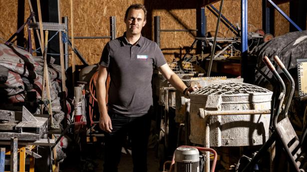“Vores mål er at blive den førende entrepriseforretning i Lejre Kommune,” siger Svend Asbjørn Bluhme, ejer af SB Murer. Foto: Simon Fals