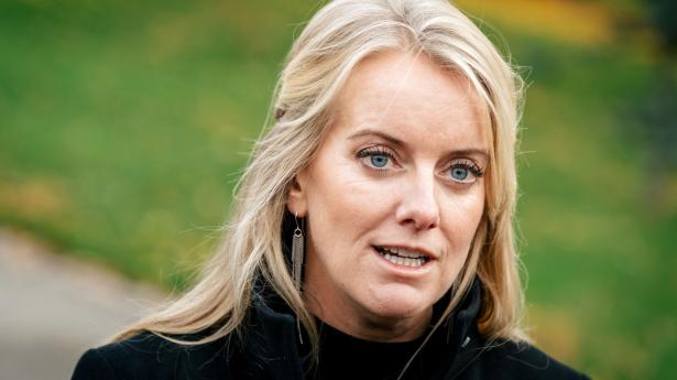 Pernille Vermund (NB) kendte til konflikten mellem Mette Thiesens kæreste og en partiansat godt en måned før valget. Foto: Emil Helms/Ritzau Scanpix