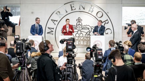 “Arne Plus”-modellen blev omtalt, da regeringsgrundlaget blev præsenteret i december 2022. Foto: Mads Claus Rasmussen/Ritzau Scanpix