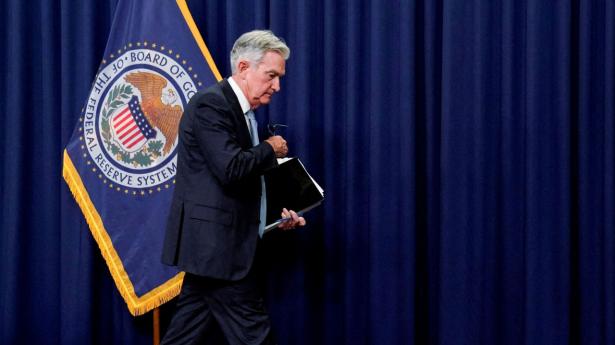 Kl. 20:30 onsdag aften - dansk tid - træder centralbankchefen Jerome Powell frem foran verdenspressen og svarer på spørgsmål om Federal Reserves pengepolitik i 2023. Arkivfoto: Elizabeth Frantz/Reuters/Ritzau Scanpix