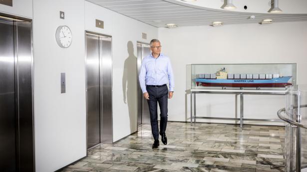 Vincent Clerc, der trådte til som topchef i Mærsk i januar, forsøger ikke at skele for meget til konkurrenterne. Foto: Simon Fals