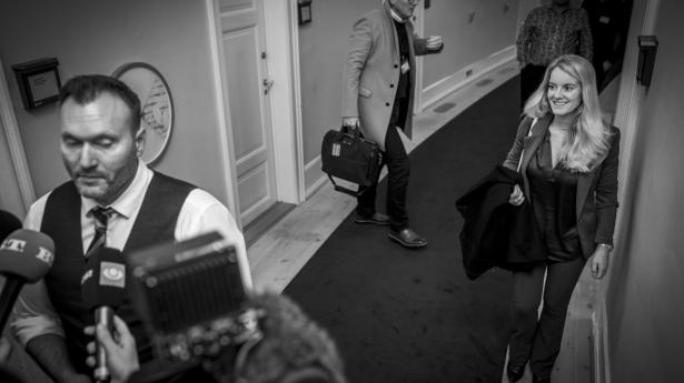 Lars Boje Mathiesen og Pernille Vermund ved ledelsesskiftet for et år siden. Arkivfoto: Mads Claus Rasmussen/Ritzau Scanpix