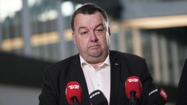 På pressemødet understregede formanden for Dansk Metal, Claus Jensen, at diskussionen om store bededag ikke hører hjemme i overenskomstforhandlingerne. Foto: Emil Helms/Ritzau Scanpix