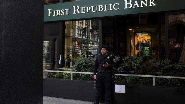 First Republic Bank fik en indsprøjtning fra 11 af de største amerikanske banker på 208 mia. kr. i marts. Arkivfoto: Loren Elliott/Reuters/Ritzau Scanpix