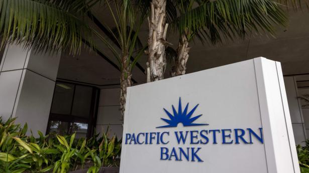 Flere regionale banker i USA har mødt problemer den seneste uge, herunder Pacwest-aktien. Arkivfoto: David Mcnew/AFP/Ritzau Scanpix