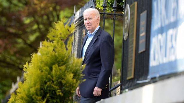 Joe Biden vil være præsident i endnu en periode. Lige nu er målingerne langtfra med ham. Foto: Bonnie Cash/Reuters/Ritzau Scanpix