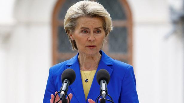 Ursula von der Leyen, der er EU-Kommissionens formand, har mandag fremlagt en prognose for europæisk økonomi. Arkivfoto: Valentyn Ogirenko/Reuters/Ritzau Scanpix