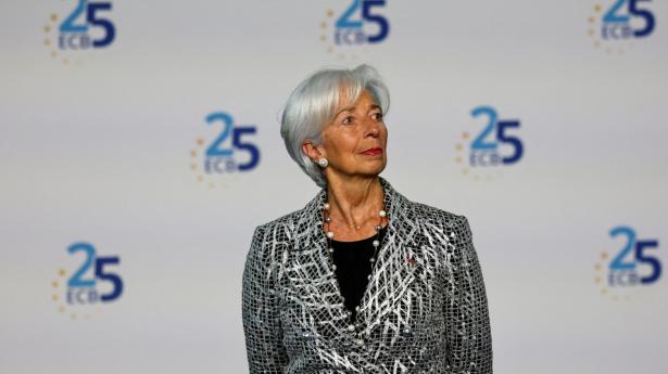 Under pressemødet efter rentebeslutningen i juni sagde ECB-chefen, Christine Lagarde, at det var meget sandsynligt med en renteforhøjelse i juli. Arkivfoto: Kai Pfaffenbach/Reuters/Ritzau Scanpix