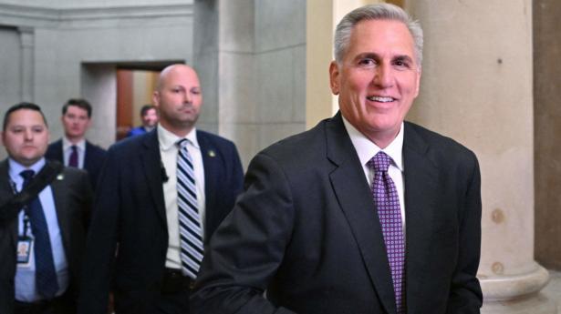 Leder af Repræsentanternes Hus, Kevin McCarthy, fik onsdag stemt sin gældsaftale igennem. Nu skal den videre til Senatet. Foto: Mandel Ngan/AFP/Ritzau Scanpix