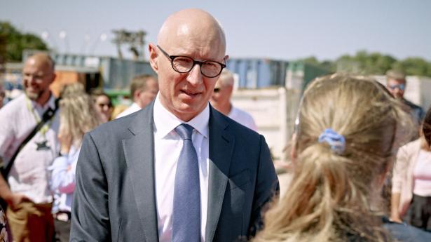 Novo Nordisks topchef Lars Fruergaard Jørgensen ses her i forbindelse med investering i ny fabrik i Hillerød. Arkivfoto: Jonas Pryner Andersen