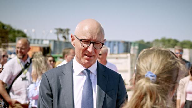 Lars Fruergaard Jørgensen, topchef i Novo Nordisk, i forbindelse med indvielse af nyt fabriksbyggeri i Hillerød. Arkivfoto: Jonas Pryner Andersen