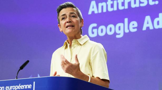 Margrethe Vestager er ledende næstformand i Europa-kommissionen og er samtidig EU’s konkurrencekommisær, hvor hun jævnligt har taget opgør med store amerikanske techgiganter. Foto: Yves Herman/Reuters/Ritzau Scanpix