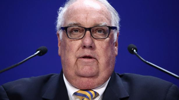Howard G. Buffett, adm. direktør for Howard G. Buffett Foundation, har på to år doneret 500 mio. dollar til Ukraine. Arkivfoto: Pool/Reuters/Ritzau Scanpix