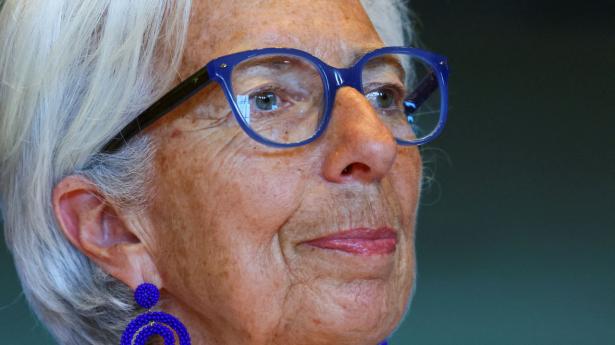 ECB-chefen Christine Lagarde ventes at hæve renten til juli, men der er større spænding om rentemødet i september. Torsdag har hun fået en frisk inflationsmåling fra Tyskland. Fredag lander inflationstal for hele eurozonen. 
Arkivfoto: Yves Herman/Reuters/Ritzau Scanpix