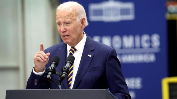 I USA offentliggjorde præsident Joe Biden nyligt de første resultater af klimaprogrammet, Inflation Reduction Act. Foto: Scott Olson/AFP/Ritzau Scanpix