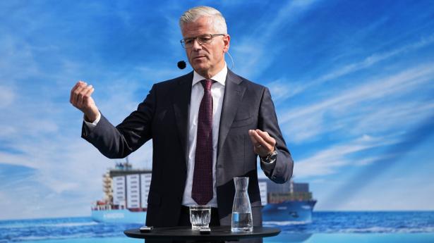 Vincent Clerc præsenterede fredag sit andet kvartalsregnskab for A.P. Møller-Mærsk, siden han tiltrådte som adm. direktør ved årsskiftet. Arkivfoto: Mads Claus Rasmussen/Ritzau Scanpix