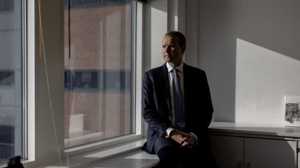 Martin Mortensen er landechef i den danske afdeling af J.P. Morgan Private Bank, hvor man servicerer ultravelhavende kunder fra kontoret på Kalvebod Brygge i København. Foto: Simon Fals