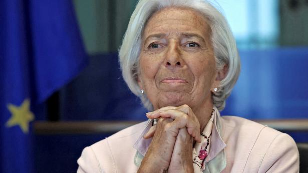 Chefen for Den Europæiske Centralbank (ECB), Christine Lagarde,  mener, at renten er kommet højt nok op til at kvæle inflationen. Arkivfoto: Yves Herman/Reuters/Ritzau Scanpix